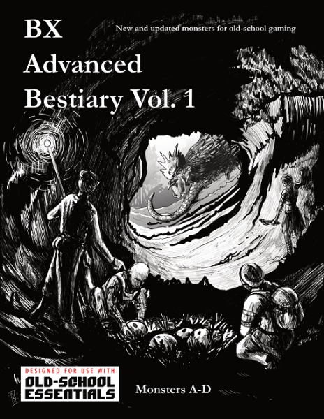 Old School Essentials RPG: BX Advanced Bestiary Vol. 1 Hardcover (EN)