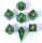 Always Watching Dragons Eye Sharp Edge Resin Dice Set Green (7)