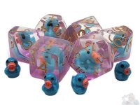 Animal Kingdom Duck Teal Dice Set (7)