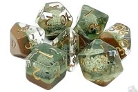 Animal Kingdom Hedgehogs Brown Dice Set (7)