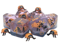 Animal Kingdom Ladybug Yellow Dice Set (7)