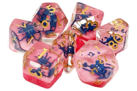 Animal Kingdom Octopus Blue w/Red Dice Set (7)