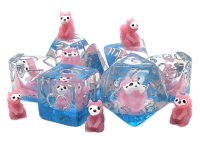 Animal Kingdom Pink Squirrel Dice Set (7)