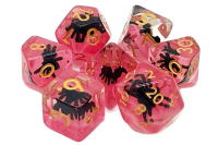 Animal Kingdom Spider Black w/Red Dice Set (7)