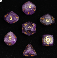 Dragon`s Hoard Luster Cut Dice Set Amethyst (7)