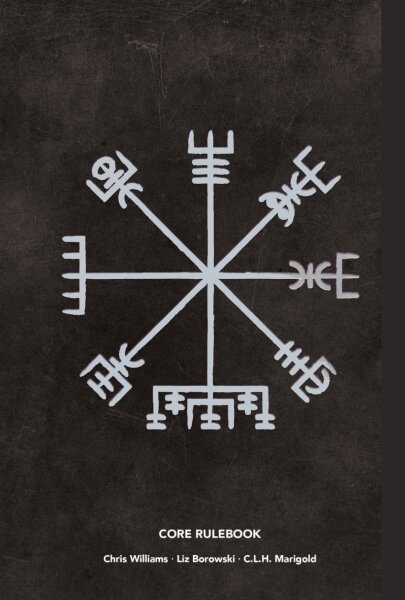 Mörk Borg RPG: Kinless Solo Viking RPG v1.2 - Limited Edition - Silver Foil Vegvisir Cover (EN)