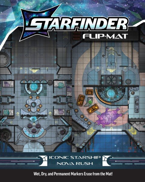 Starfinder RPG: Flip-Mat Iconic Starship Nova Rush (EN)