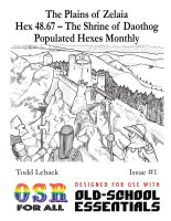 Old-School Essentials RPG: Populated Hexes - Populated...